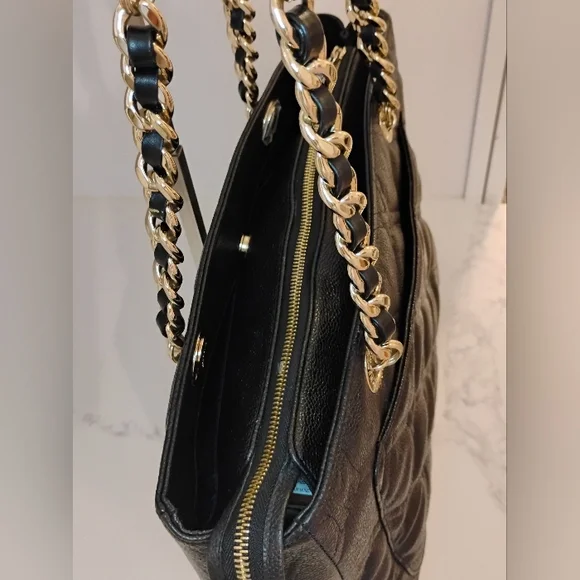 EUC MetroCity Quilted Caviar Leather Tote Bag with GHW - Picture 17 of 17